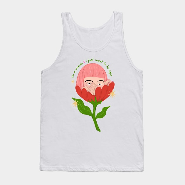 Women's Day Tank Top by ouiouicathy